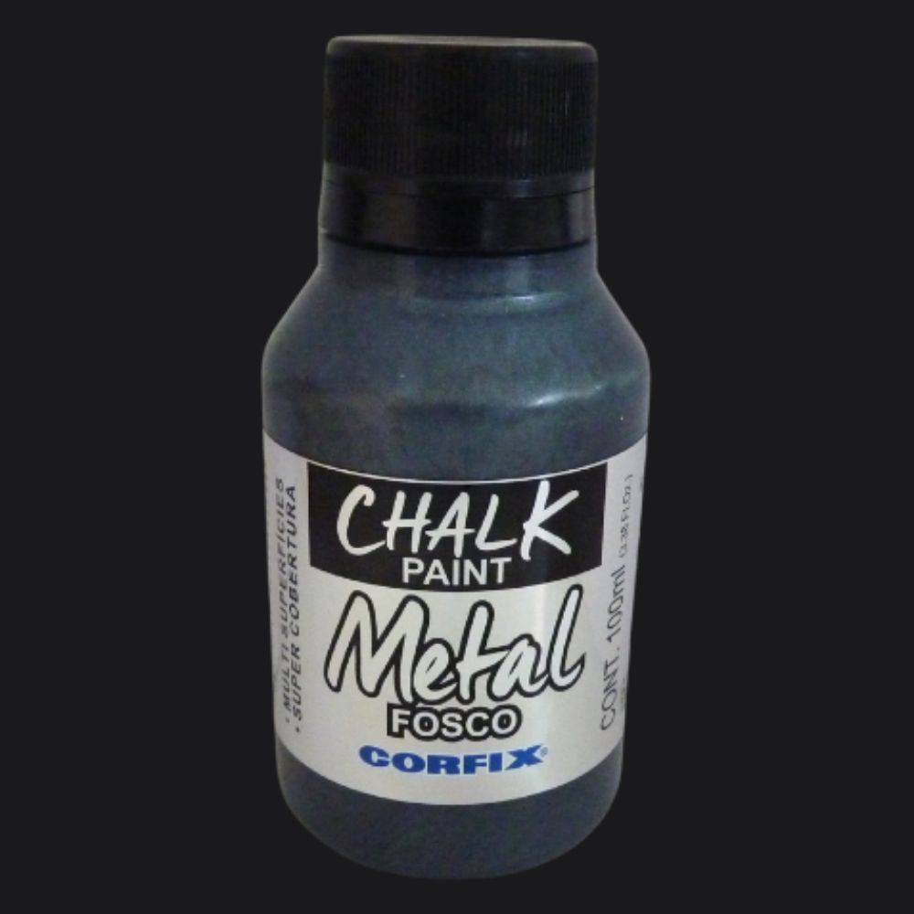 Tinta Chalk Paint Corfix 100ml Metal Fosco - Palácio da Arte