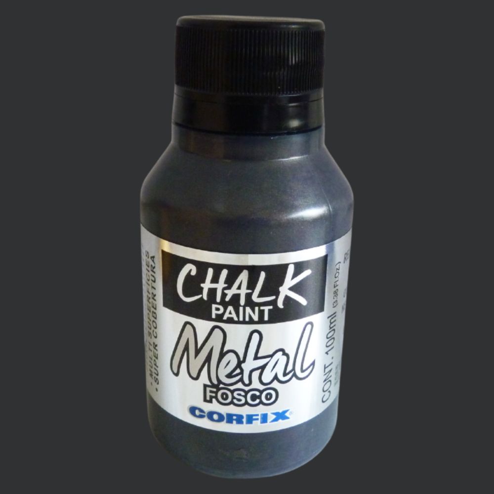 Tinta Chalk Paint Corfix 100ml Metal Fosco - Palácio da Arte