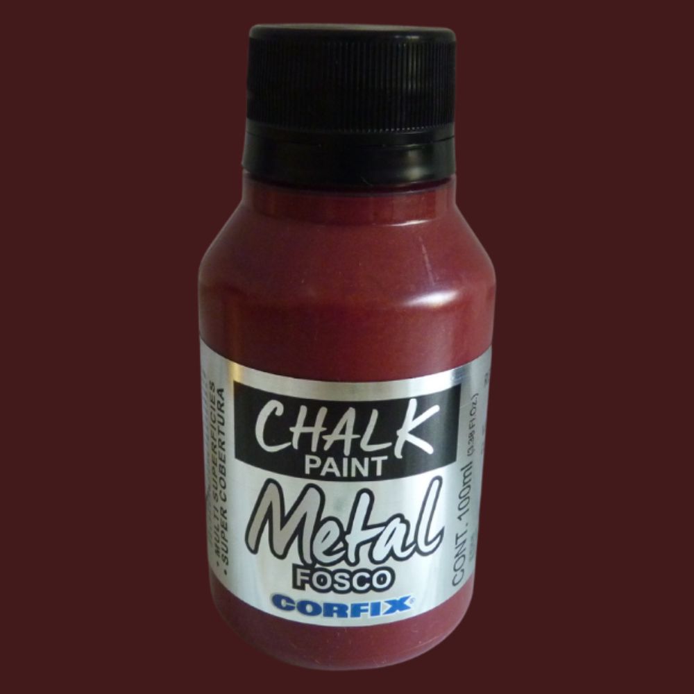 Tinta Chalk Paint Corfix 100ml Metal Fosco - Palácio da Arte