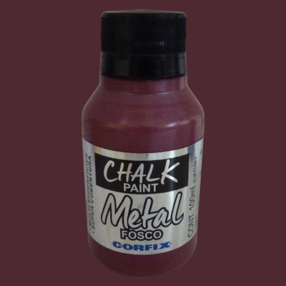 Tinta Chalk Paint Corfix 100ml Metal Fosco - Palácio da Arte