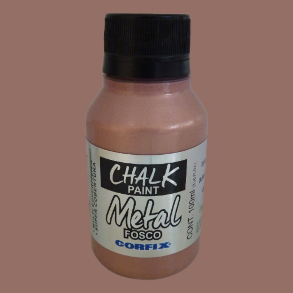 Tinta Chalk Paint Corfix 100ml Metal Fosco - Palácio da Arte