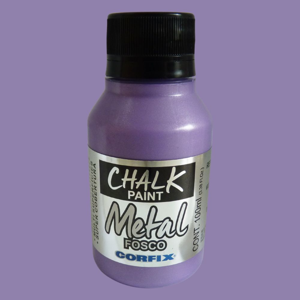 Tinta Chalk Paint Corfix 100ml Metal Fosco - Palácio da Arte