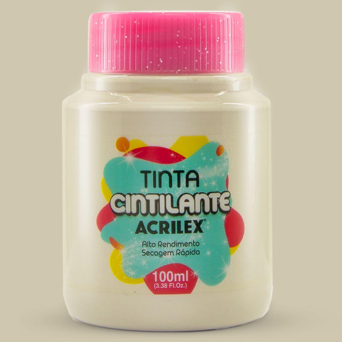 Tinta Cintilante Acrilex 100ml Fosco - Palácio da Arte