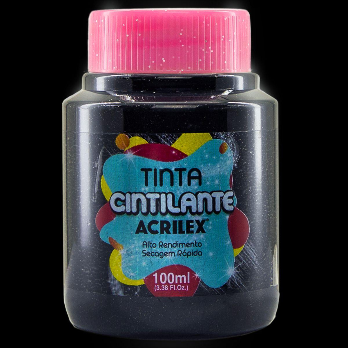 Tinta Cintilante Acrilex 100ml Fosco - Palácio da Arte