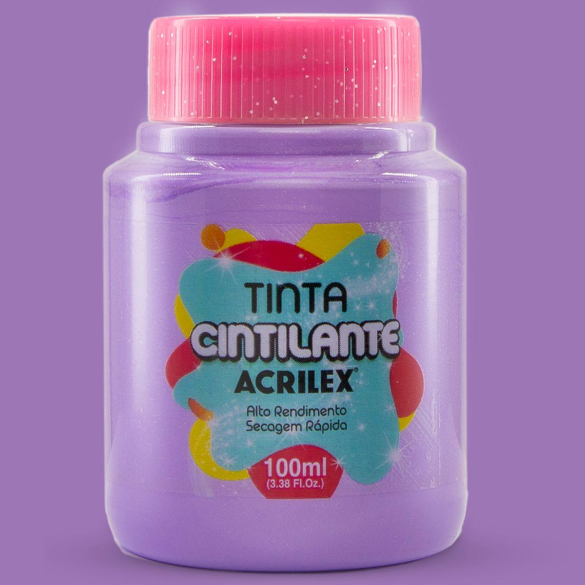 Tinta Cintilante Acrilex 100ml Fosco - Palácio da Arte