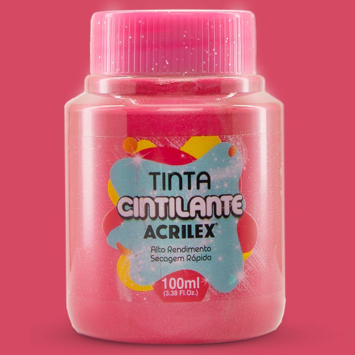 Tinta Cintilante Acrilex 100ml Fosco - Palácio da Arte