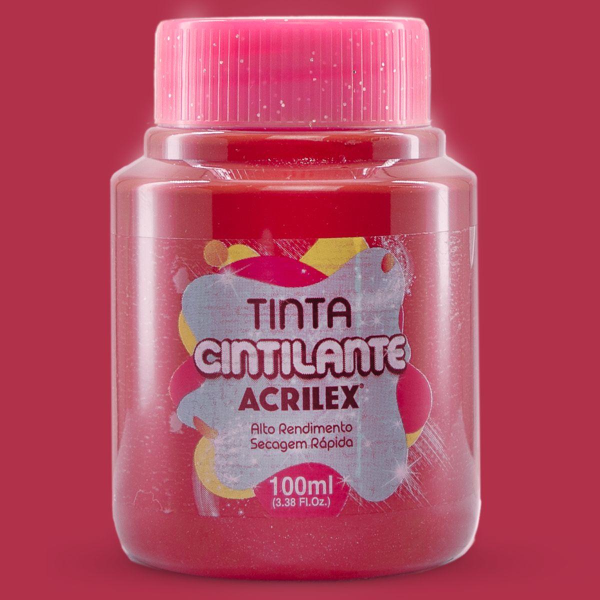 Tinta Cintilante Acrilex 100ml Fosco - Palácio da Arte