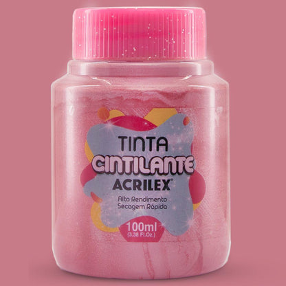Tinta Cintilante Acrilex 100ml Fosco - Palácio da Arte