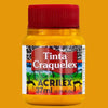 Tinta Craquelex Acrilex 37ml com efeito Craquelado - 505 Amarelo Ouro