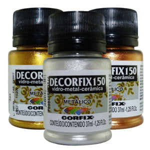 Tinta Decorfix 150 Corfix 37ml Metálica - Palácio da Arte