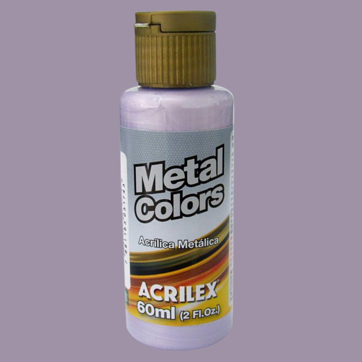 Tinta Metal Colors Acrilex Acrílica Metálica 60ml - Palácio da Arte