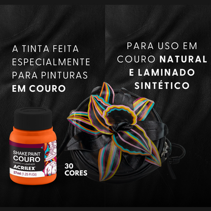 Tinta para Couro Acrilex 37ml Shake Paint - Palácio da Arte