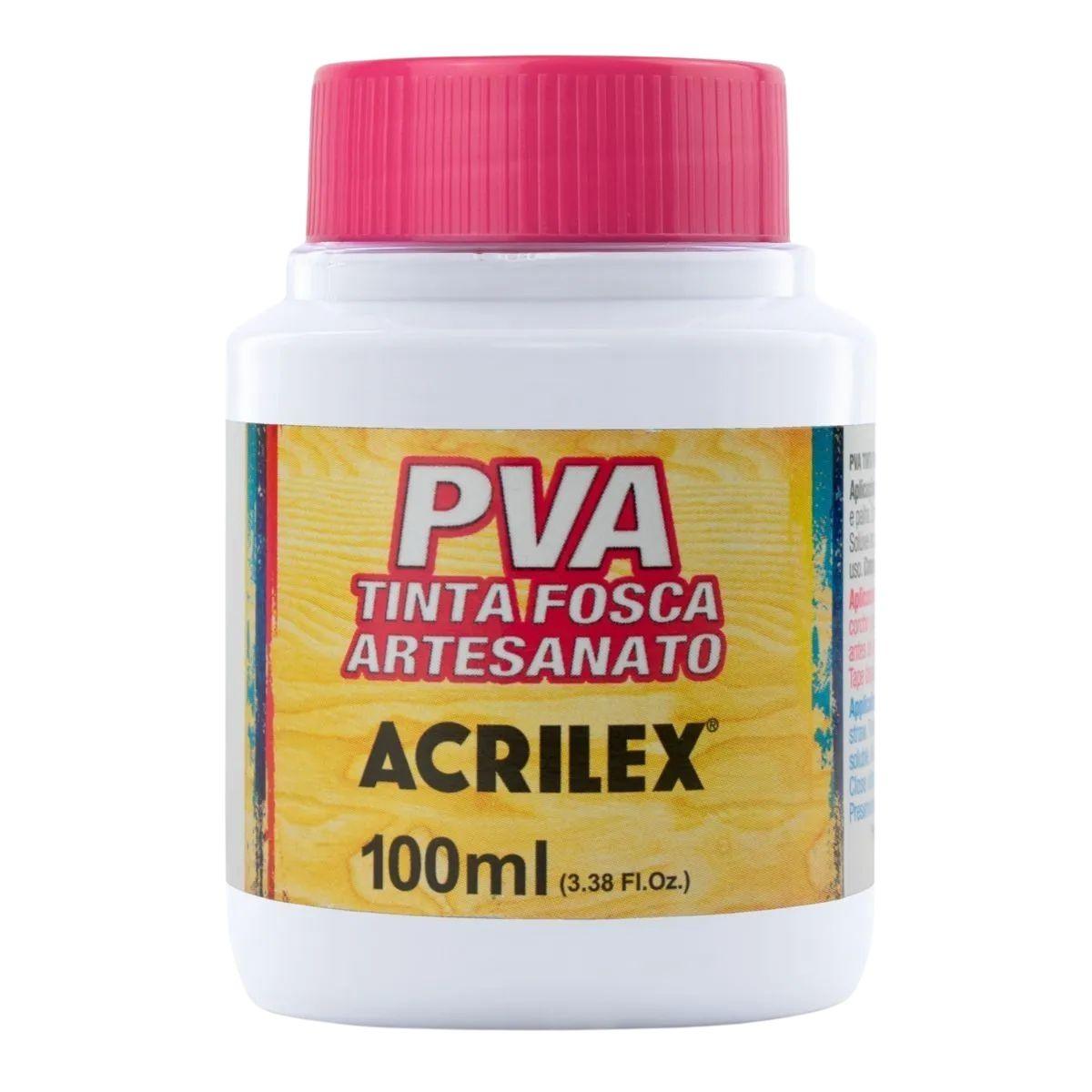 Tinta PVA Acrilex 100ml Fosca Artesanato - Palácio da Arte
