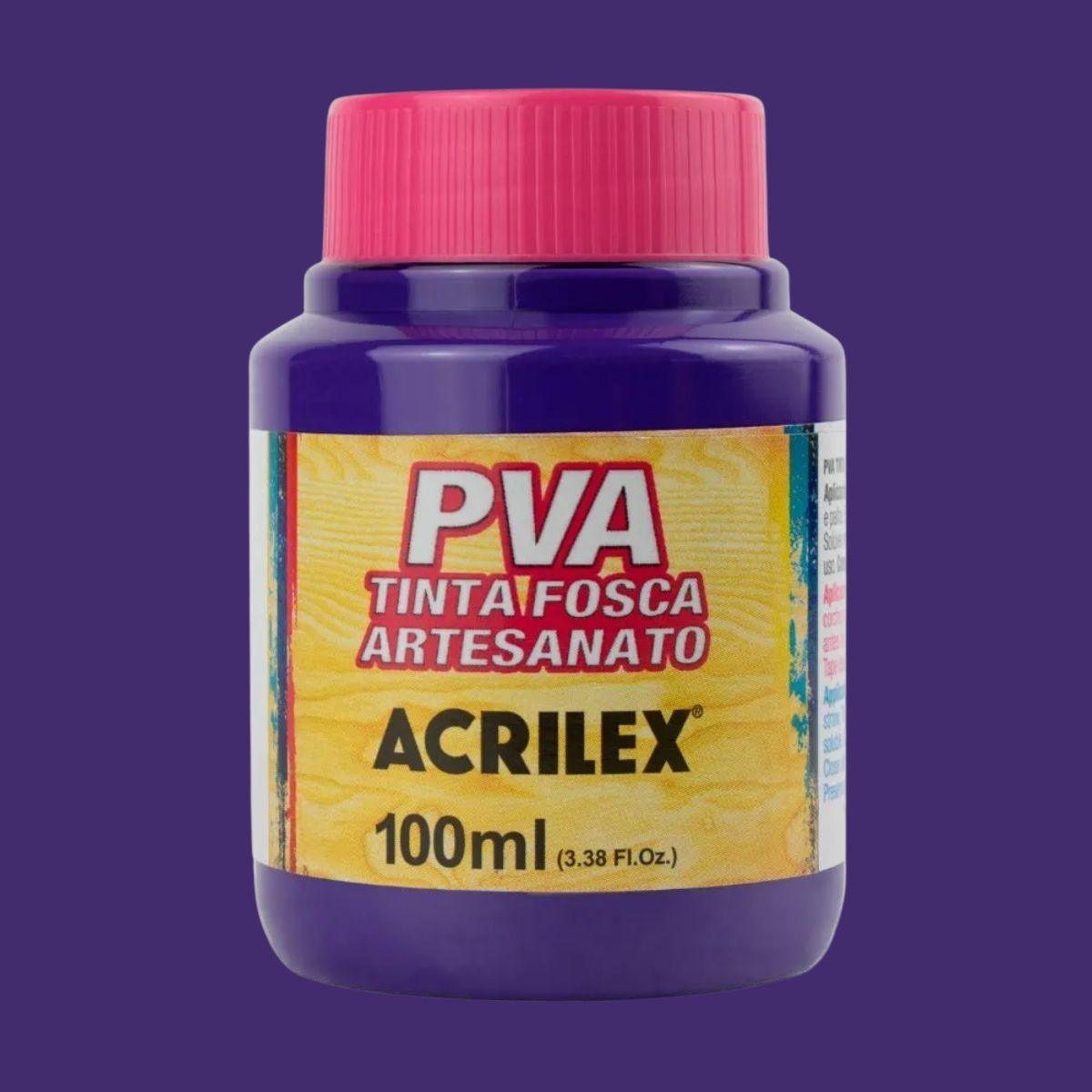 Tinta PVA Acrilex 100ml Fosca Artesanato - Palácio da Arte