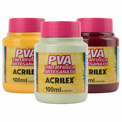 Tinta PVA Acrilex 100ml Fosca Artesanato - Palácio da Arte