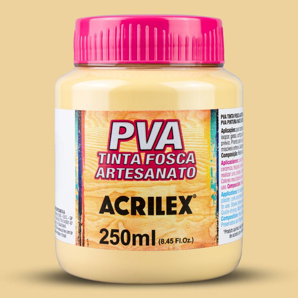 Tinta PVA Acrilex 250ml Artesanato Fosca - Palácio da Arte