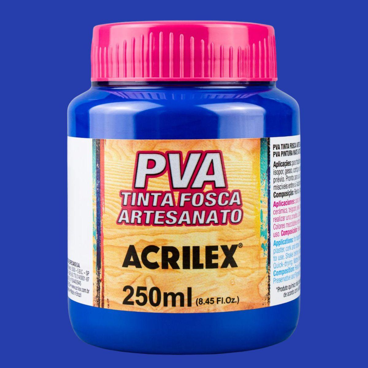 Tinta PVA Acrilex 250ml Artesanato Fosca - Palácio da Arte