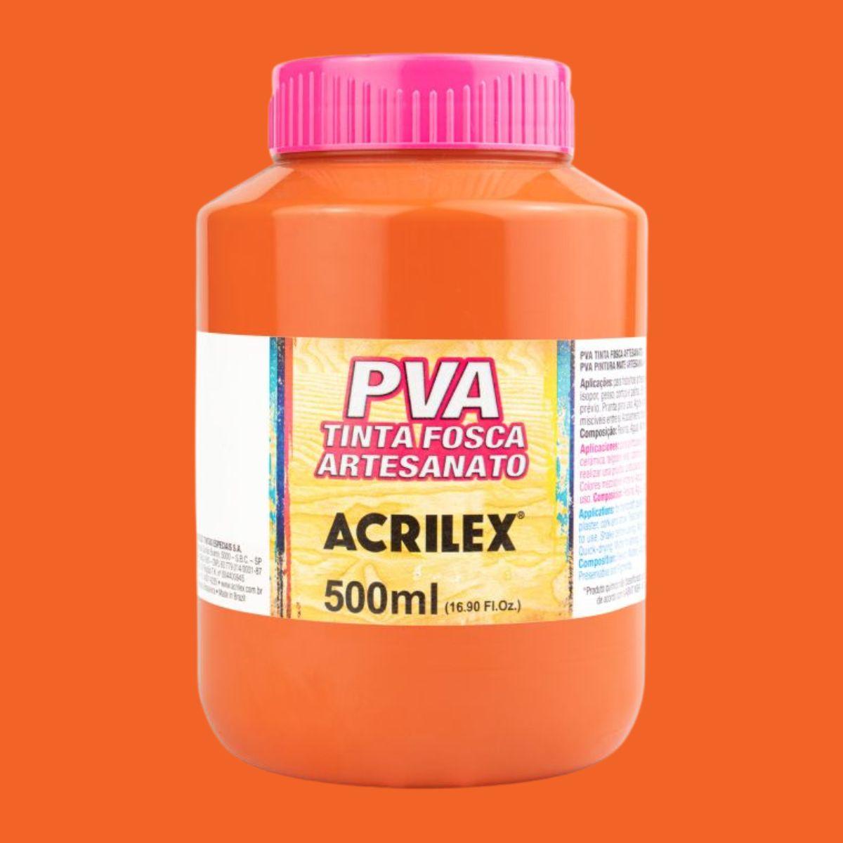 Tinta PVA Acrilex 500ml Artesanato Fosca - Palácio da Arte