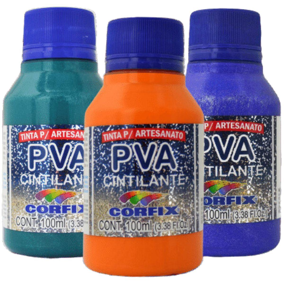 Tinta PVA Cintilante Corfix 100ml - Palácio da Arte