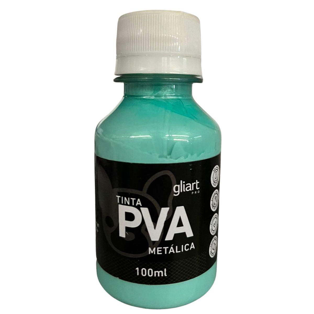 Tinta PVA Metálica Gliart 100ml Grupo I - Palácio da Arte