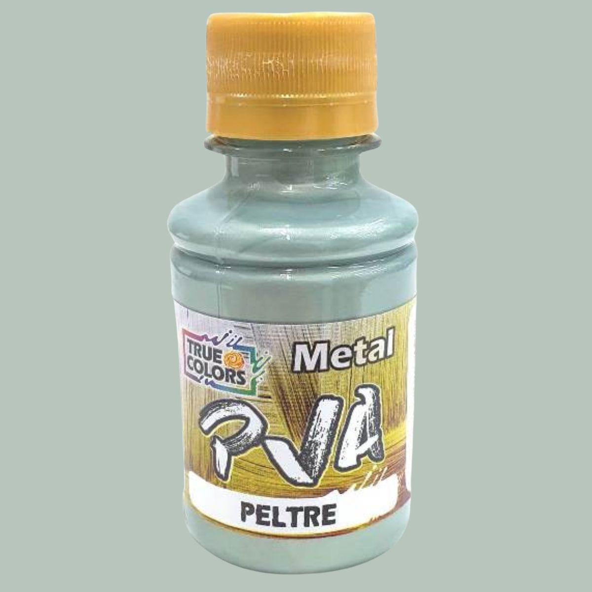 Tinta PVA True Colors 100ml Metálica - Palácio da Arte