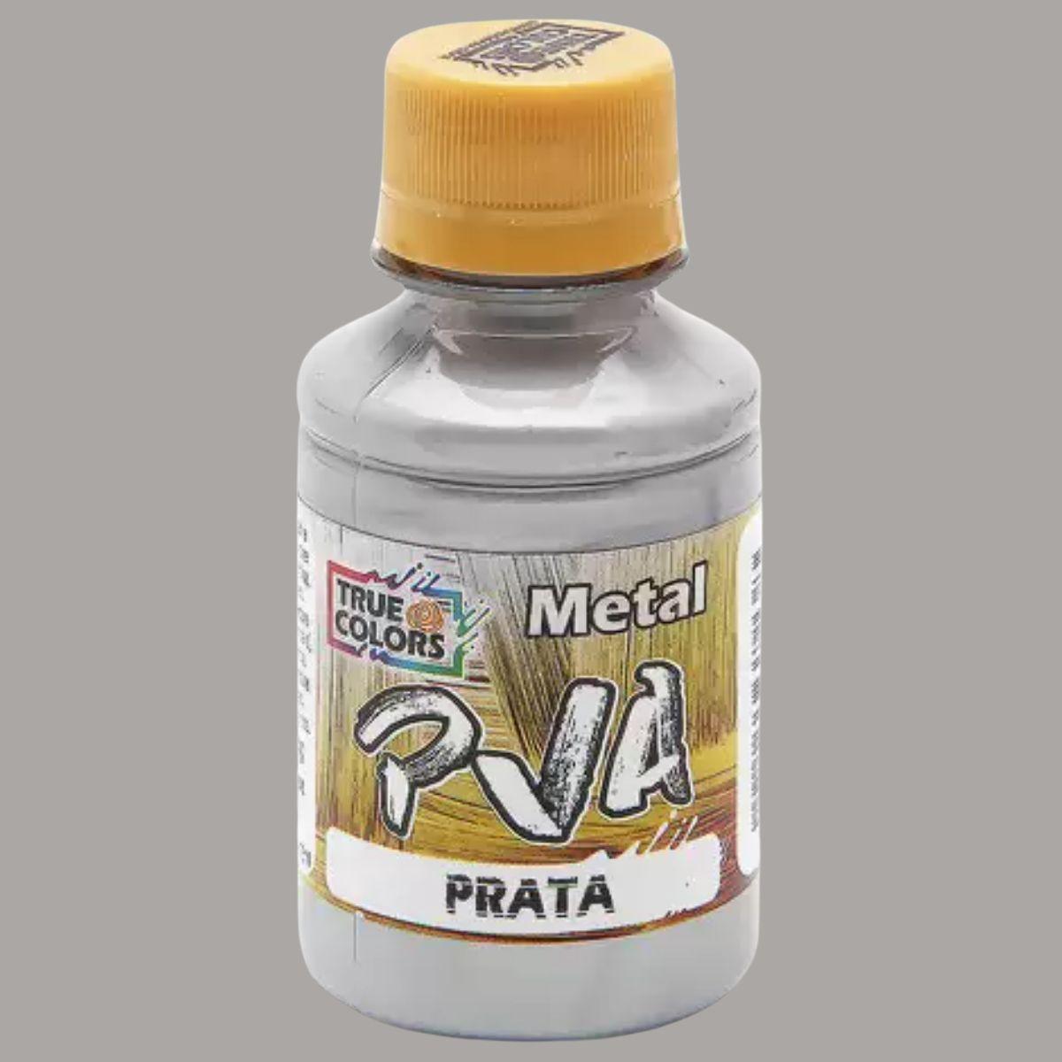 Tinta PVA True Colors 100ml Metálica - Palácio da Arte