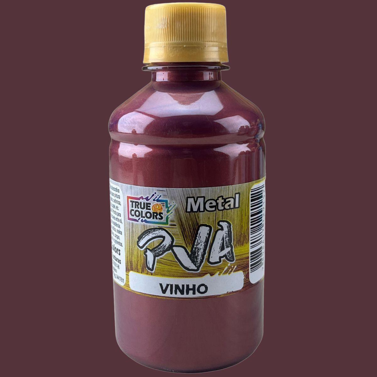 Tinta PVA True Colors 250ml Metálica - Palácio da Arte