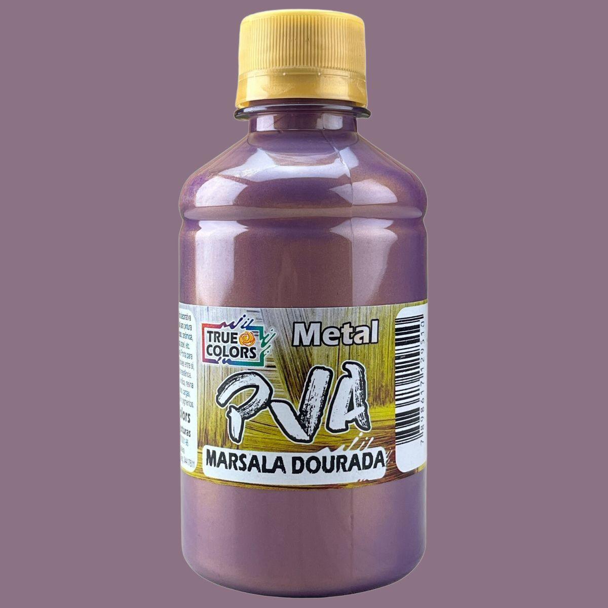 Tinta PVA True Colors 250ml Metálica - Palácio da Arte