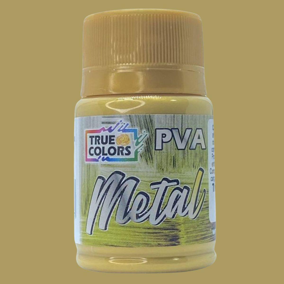 Tinta PVA True Colors 37ml Metálica - Palácio da Arte