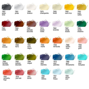 Tinta PVA True Colors 37ml Metálica - Palácio da Arte