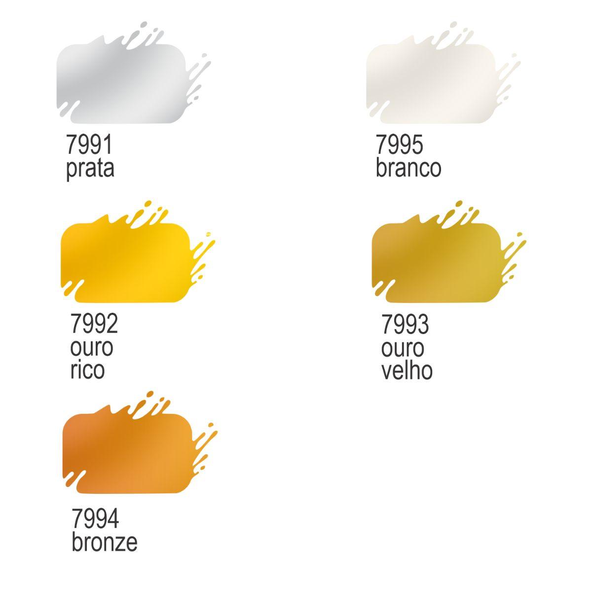 Tinta PVA True Colors 500ml Metálica - Palácio da Arte