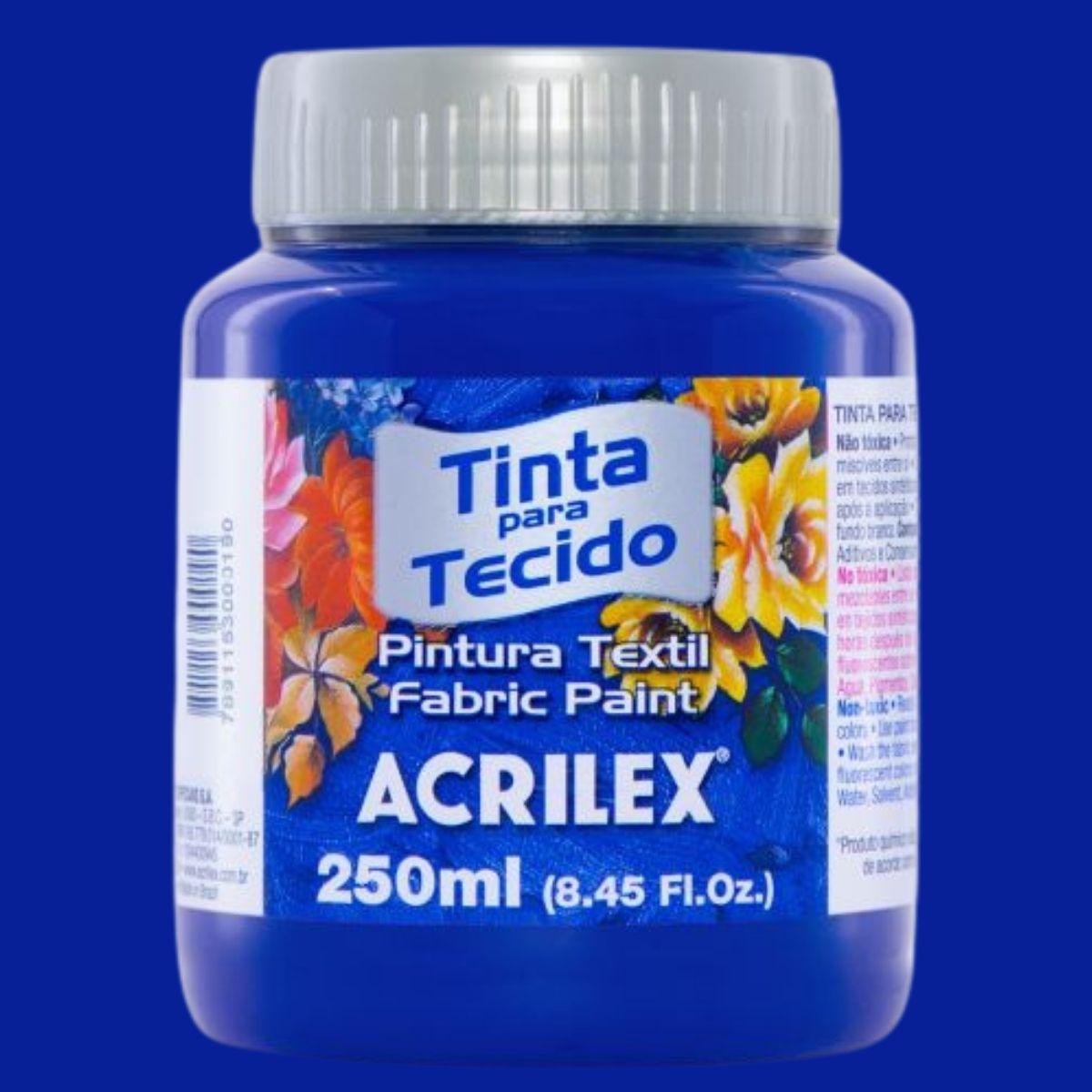 Tinta Tecido Acrilex 250ml Fosca - Palácio da Arte