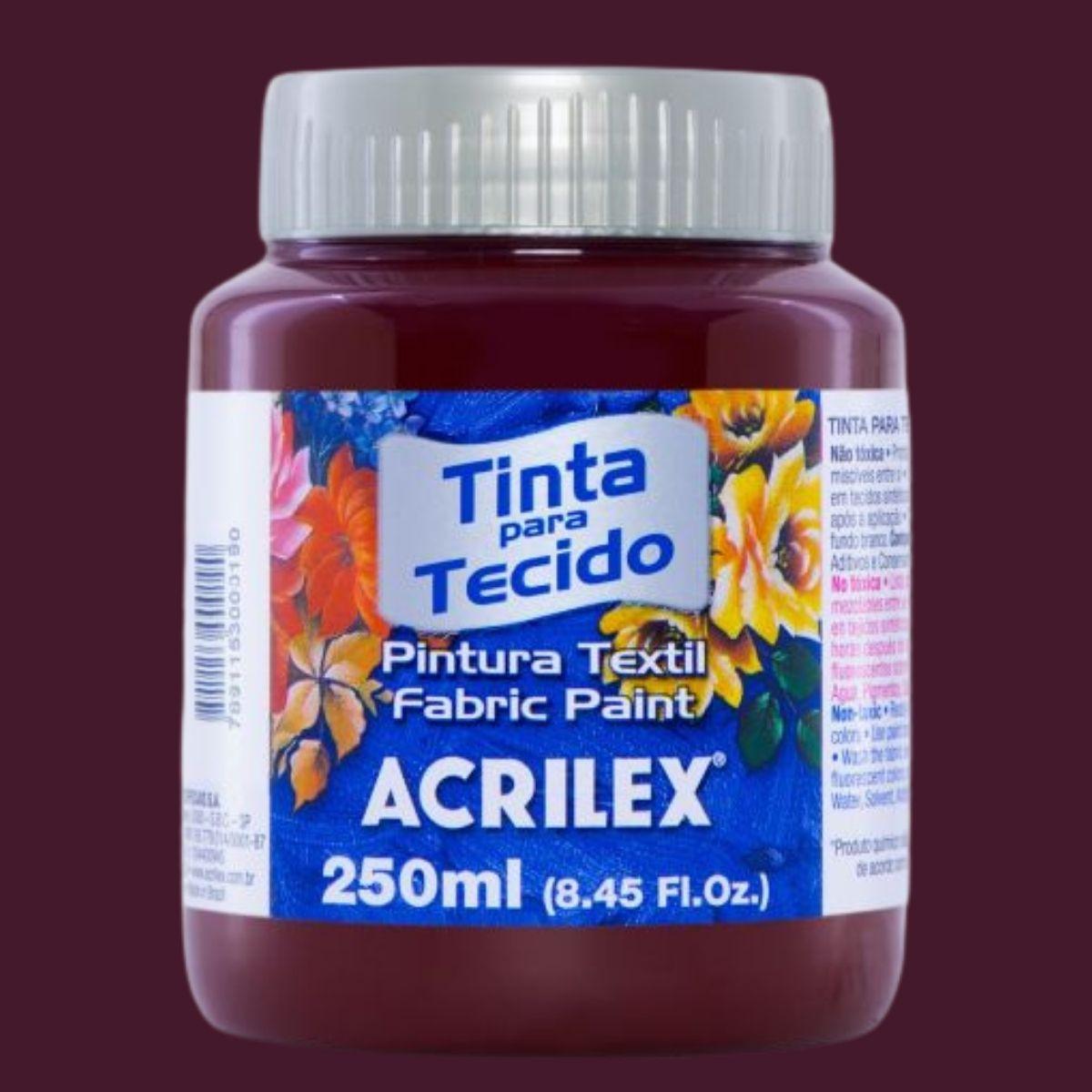 Tinta Tecido Acrilex 250ml Fosca - Palácio da Arte