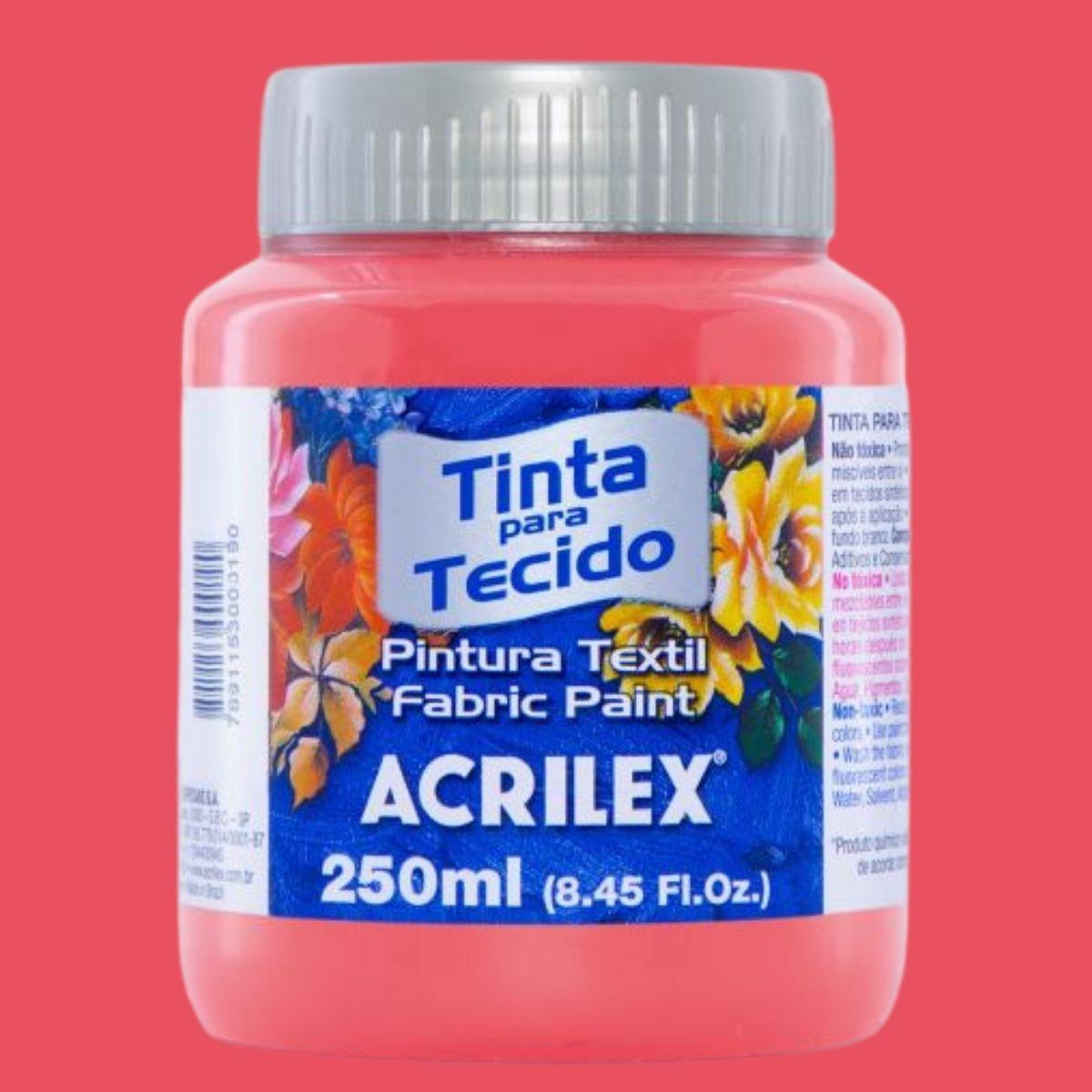 Tinta Tecido Acrilex 250ml Fosca - Palácio da Arte