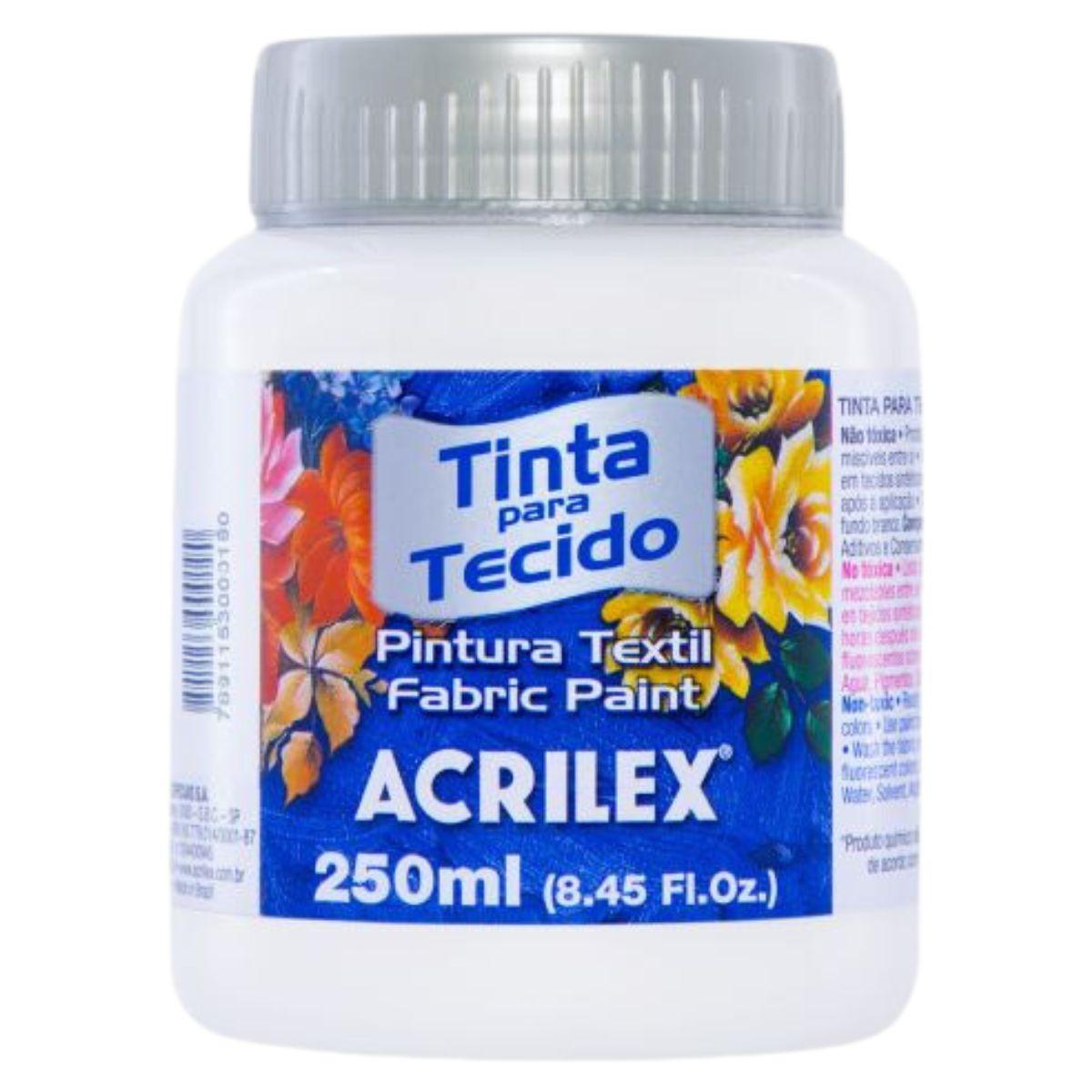 Tinta Tecido Acrilex 250ml Fosca - Palácio da Arte