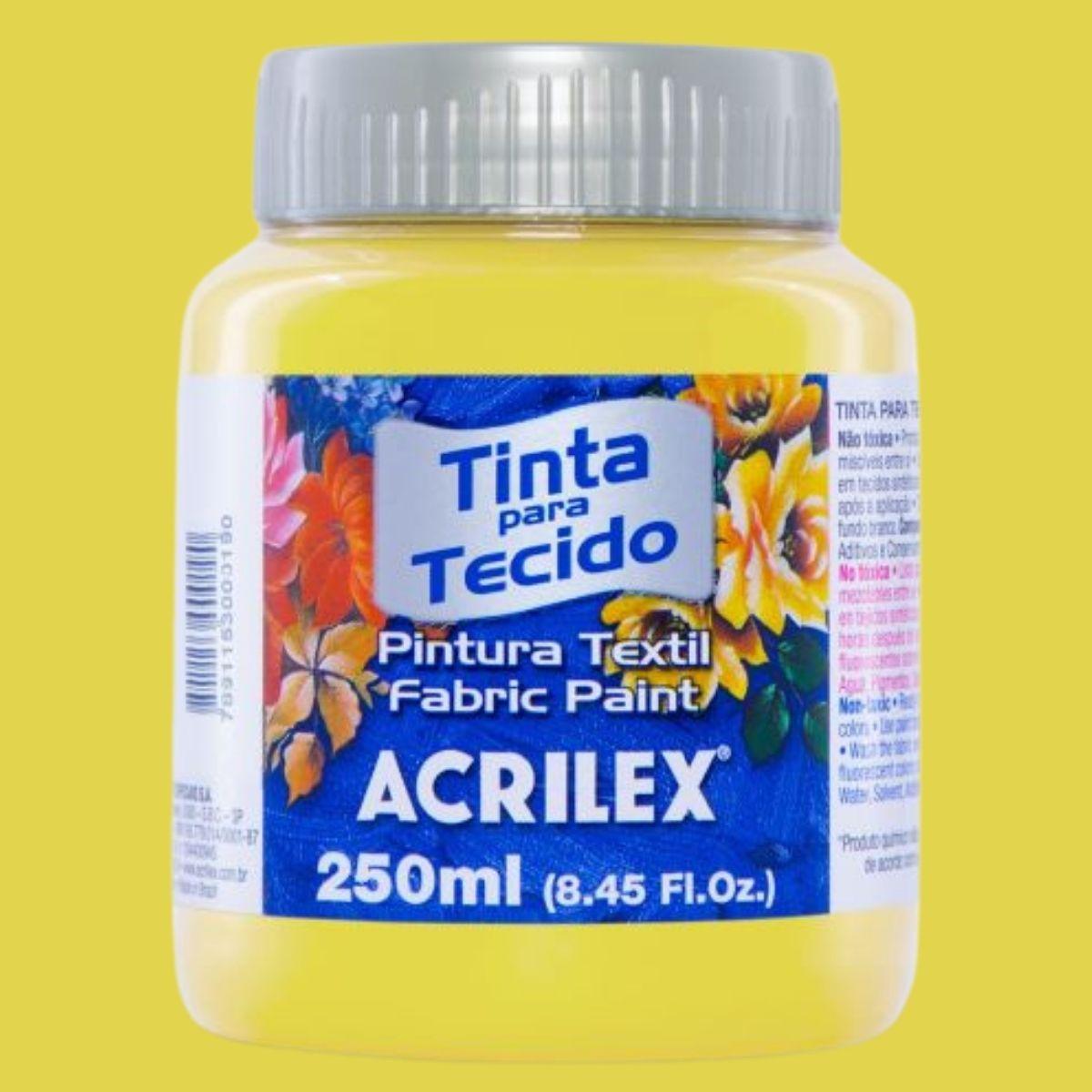 Tinta Tecido Acrilex 250ml Fosca - Palácio da Arte