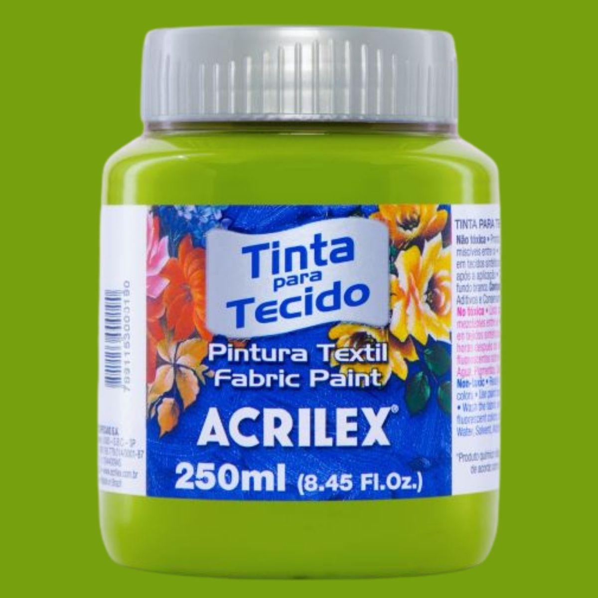 Tinta Tecido Acrilex 250ml Fosca - Palácio da Arte