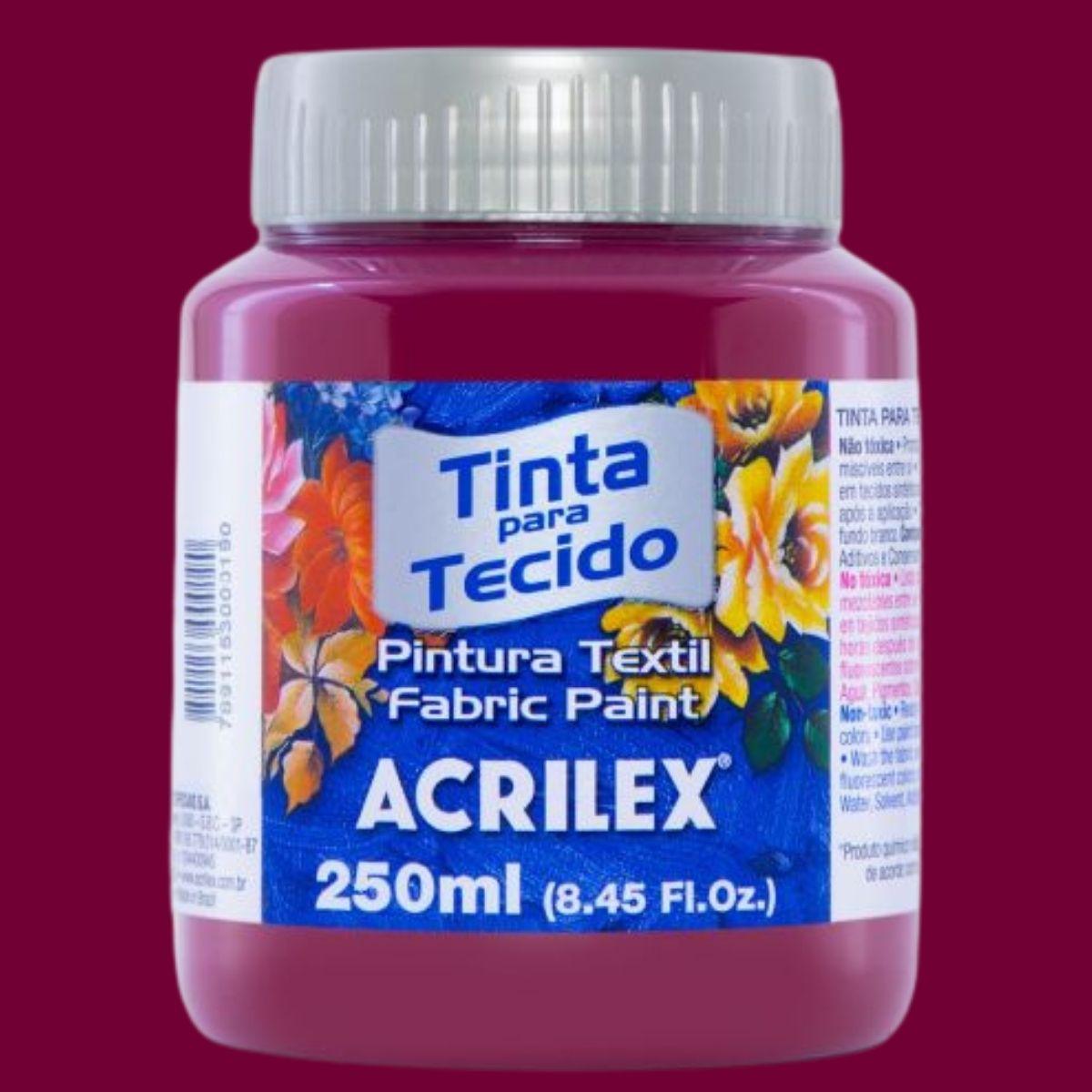 Tinta Tecido Acrilex 250ml Fosca