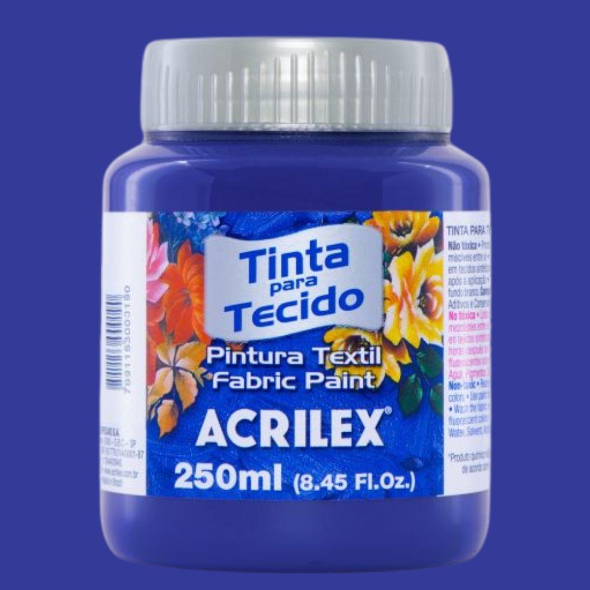 Tinta Tecido Acrilex 250ml Fosca - Palácio da Arte