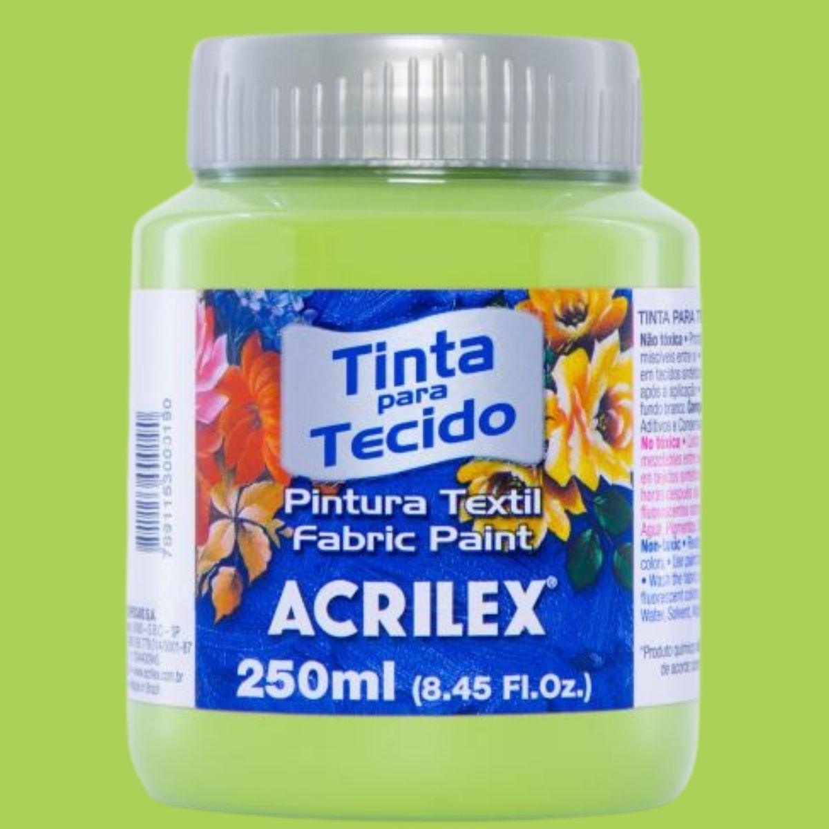 Tinta Tecido Acrilex 250ml Fosca - Palácio da Arte