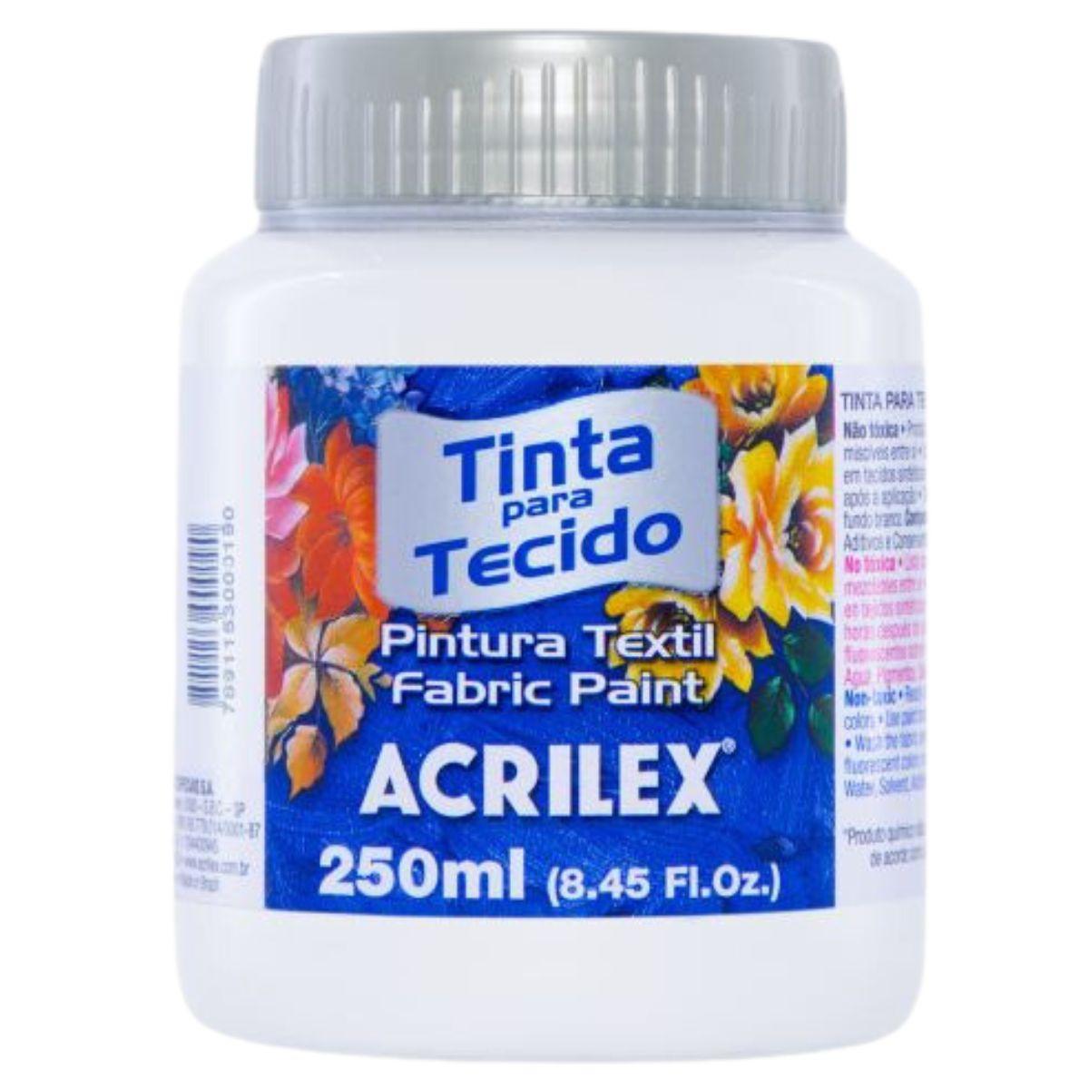 Tinta Tecido Acrilex 250ml Fosca - Palácio da Arte