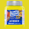 Tinta Tecido Acrilex 250ml Fosca - 504 Amarelo Limão