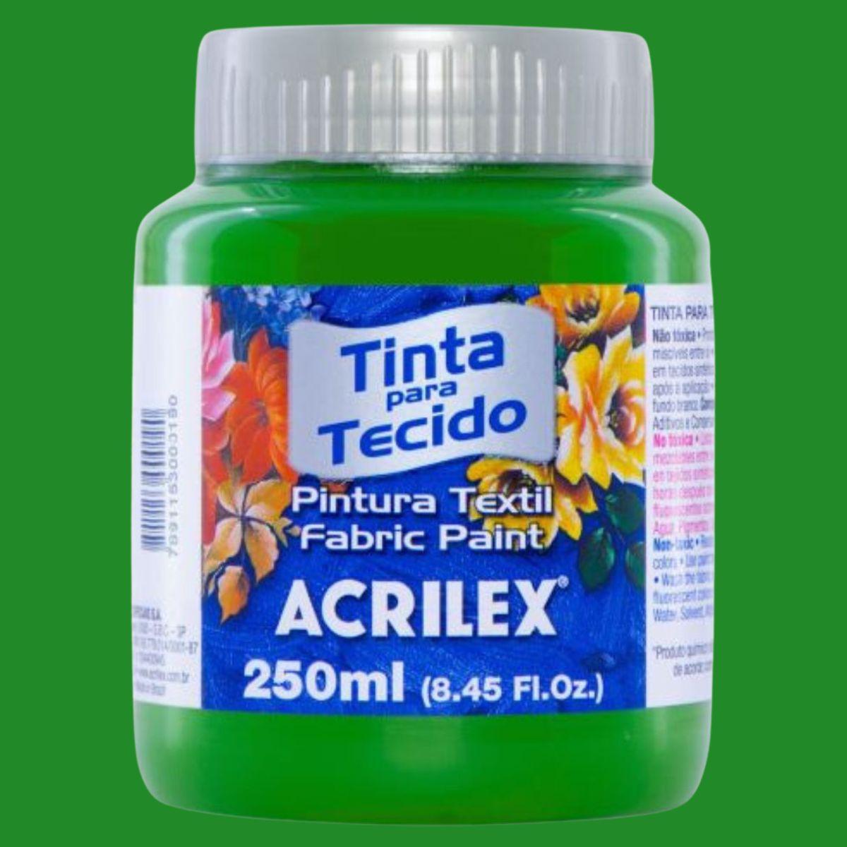 Tinta Tecido Acrilex 250ml Fosca - Palácio da Arte