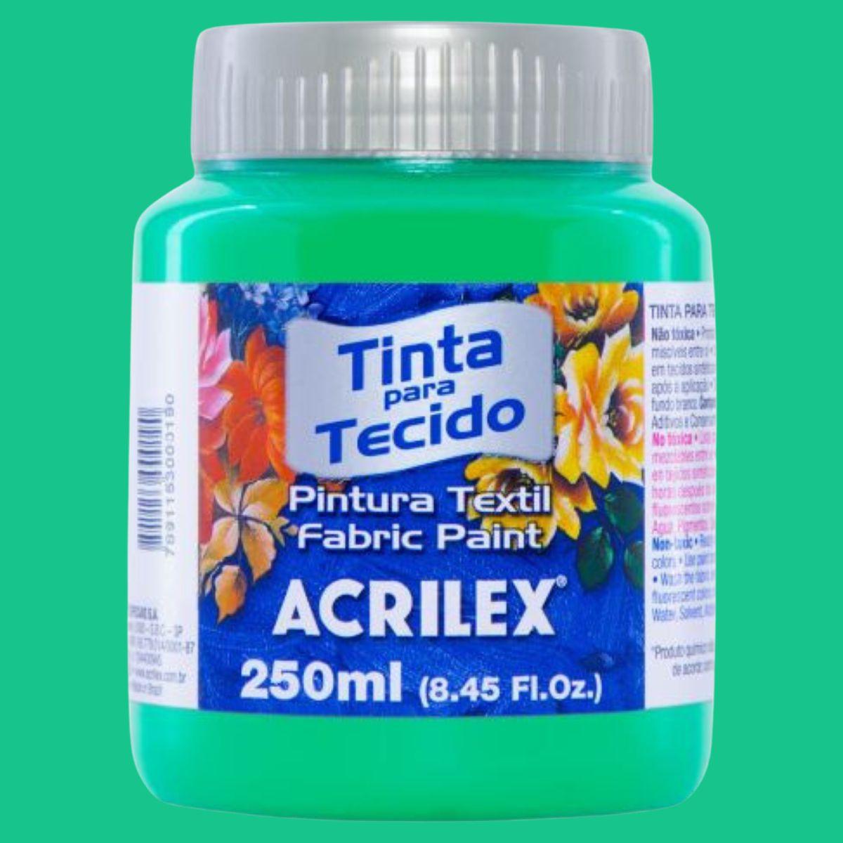 Tinta Tecido Acrilex 250ml Fosca - Palácio da Arte