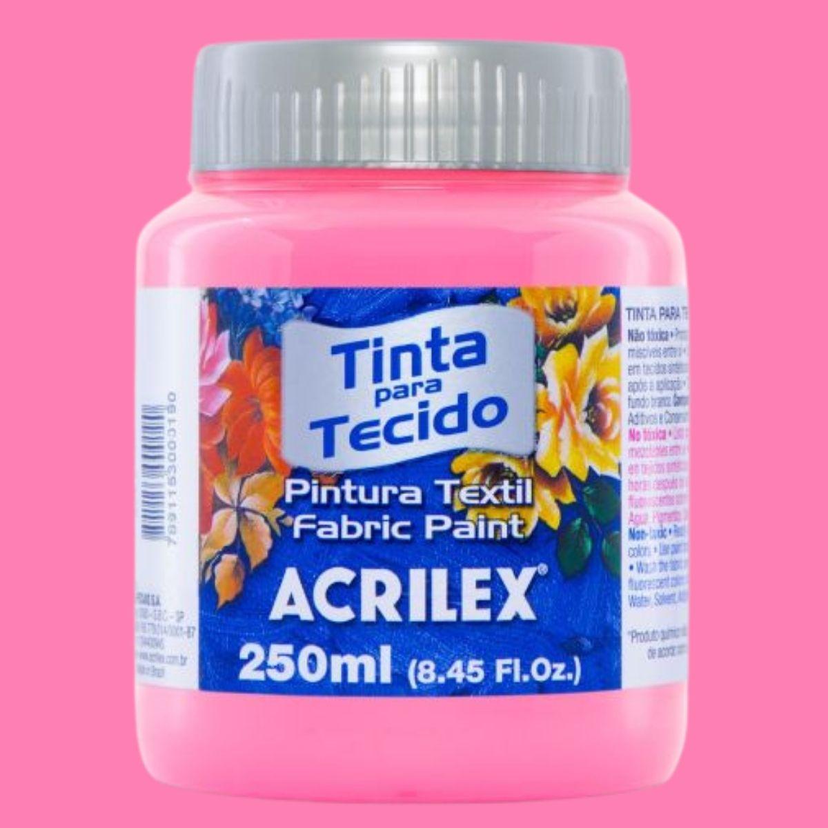 Tinta Tecido Acrilex 250ml Fosca - Palácio da Arte