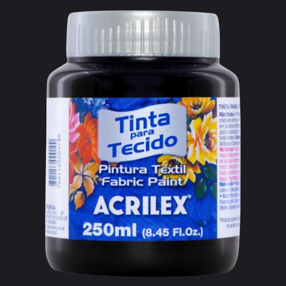 Tinta Tecido Acrilex 250ml Fosca - Palácio da Arte