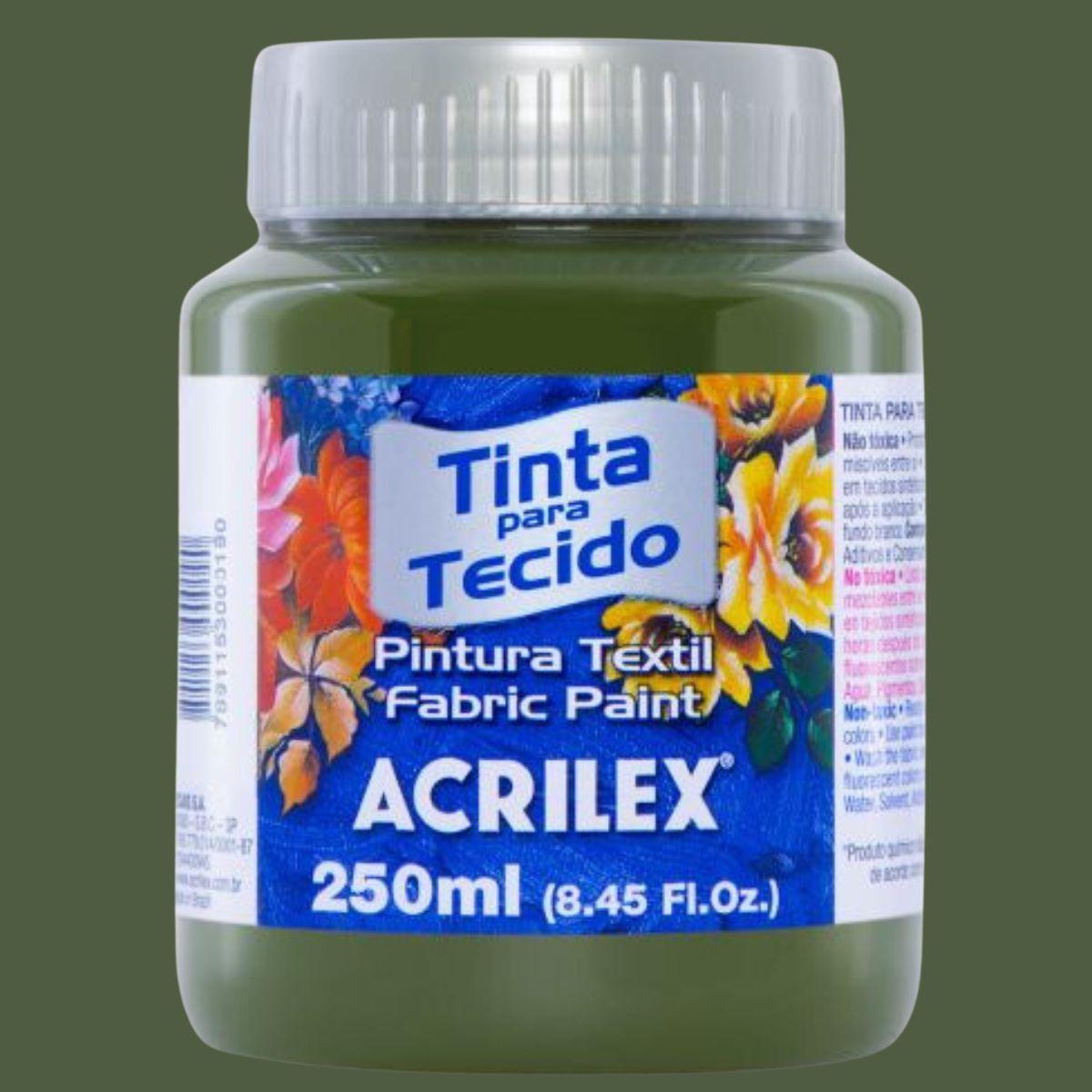 Tinta Tecido Acrilex 250ml Fosca - Palácio da Arte