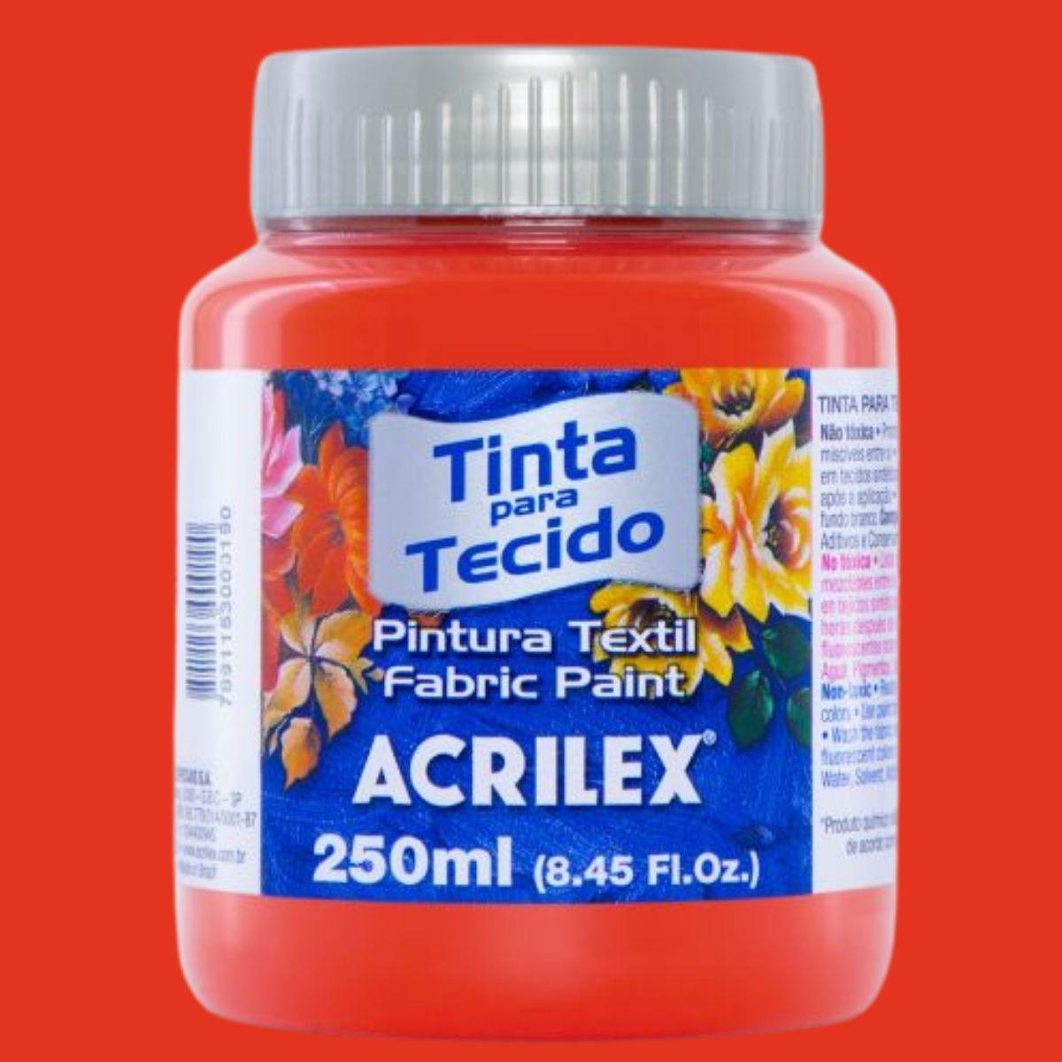 Tinta Tecido Acrilex 250ml Fosca - Palácio da Arte