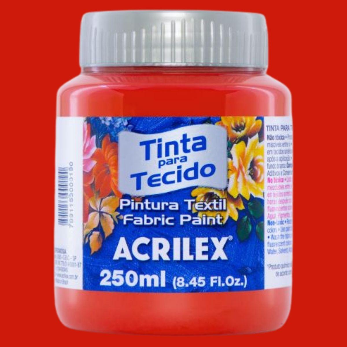 Tinta Tecido Acrilex 250ml Fosca - Palácio da Arte