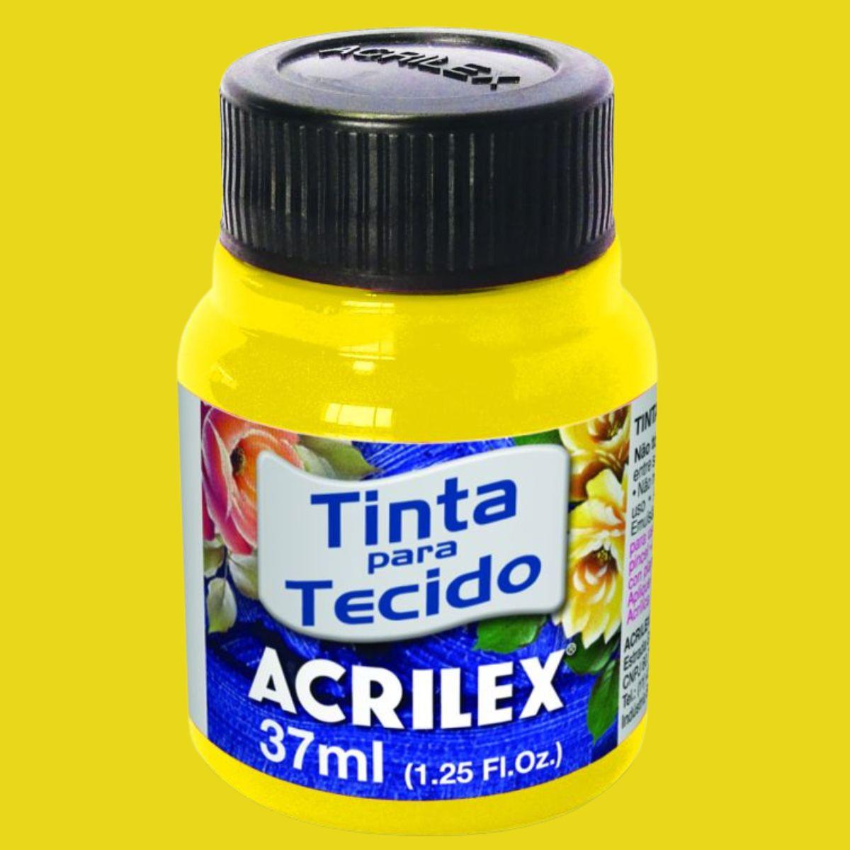 Tinta Tecido Acrilex 37ml Fluorescente - Palácio da Arte